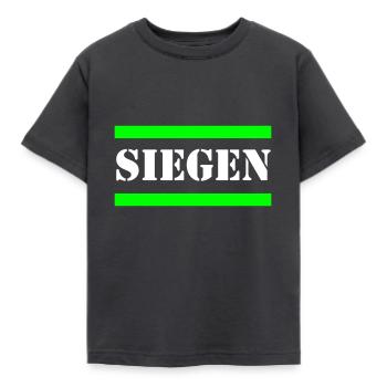 Siegen - Kinder T-Shirt - Dunkelgrau - Vorne - AI Model Kid Female (0cm)