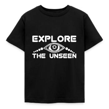 Explorez l’invisible - T-shirt Enfant - noir - Devant - AI Model Kid Female (0cm)