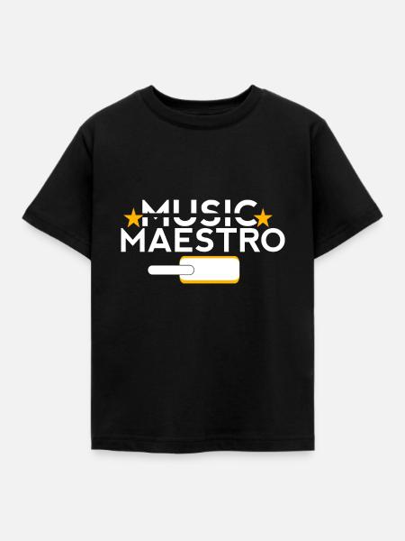 Music Maestro - Kids' T-Shirt - black
