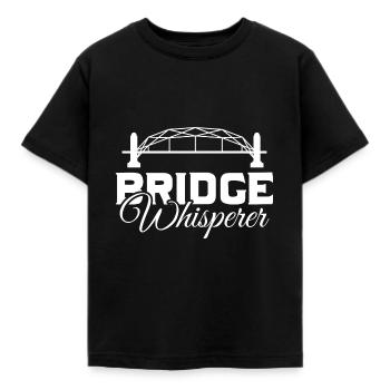 Bridge Whisperer Technical Engineer Bridge - Kinder T-Shirt - Schwarz - Vorne - AI Model Kid Female (0cm)