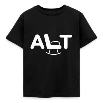 Alt - Old - Kinder T-Shirt - Schwarz - Vorne - AI Model Kid Female (0cm)