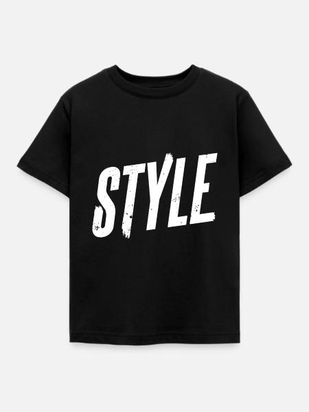 Style - Kinder T-Shirt - Schwarz
