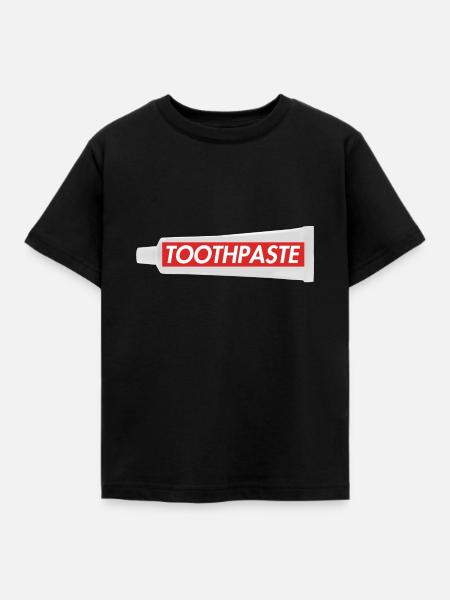 Zahnpasta Toothpaste Skater Shirt - Kinder T-Shirt - Schwarz
