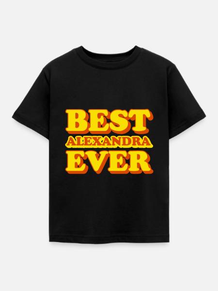 Alexandra Vorname Lustiges Geschenk - Kinder T-Shirt - Schwarz