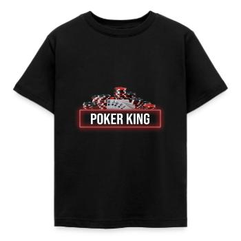 Poker King | Chemise couple - T-shirt Enfant - noir - Devant - AI Model Kid Female (0cm)