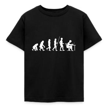 Programmeur évolution code étudiant en informatique - T-shirt Enfant - noir - Devant - AI Model Kid Female (0cm)