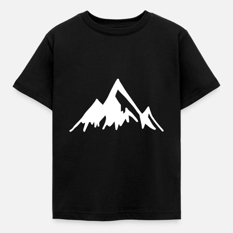 berg - Kinder T-Shirt - Schwarz