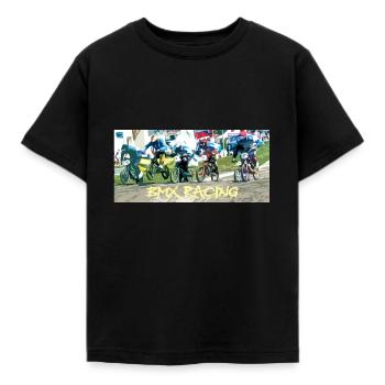 bmx - T-shirt Enfant - noir - Devant - AI Model Kid Female (0cm)