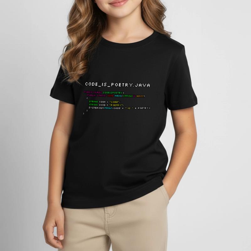 Code ist poetry.java Kinder T-Shirt