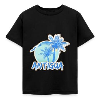 Holidays Antigua - Kids' T-Shirt - black - Front - AI Model Kid Female (0cm)