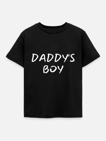 Daddy´s Boy - Kinder T-Shirt - Schwarz