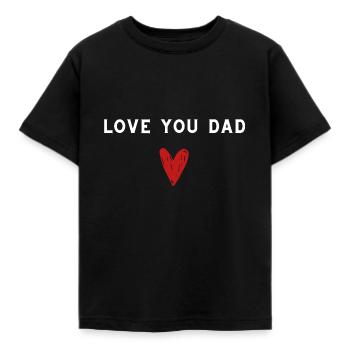 Father's Day. Happy Father's Day - Kids' T-Shirt - black - Front - AI Model Kid Female (0cm)