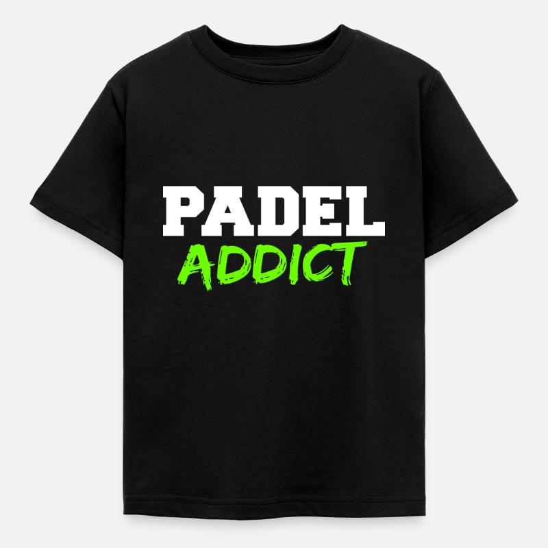 Padel Addict - Maglietta per bambini - nero