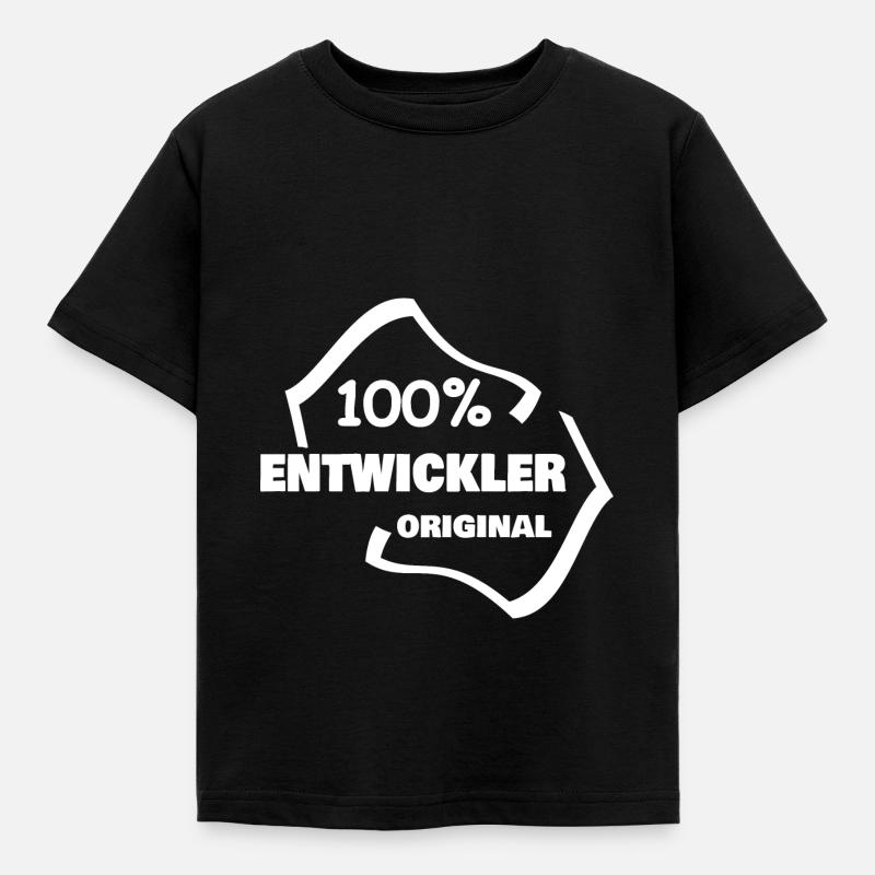 Entwickler als Beruf - Kinder T-Shirt - Schwarz
