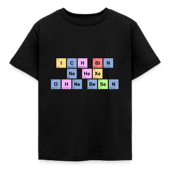 ich bin ne Hexe ohne Besen - Chemische Elemente2 - Kinder T-Shirt - Schwarz - Vorne - AI Model Kid Female (0cm)