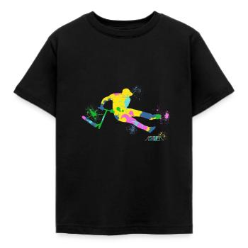 Festive Scooter - Kids' T-Shirt - black - Front - AI Model Kid Female (0cm)