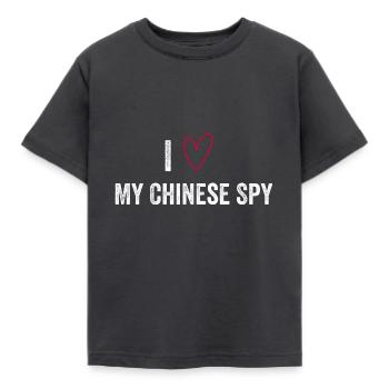 I Love My Chinese Spy - T-shirt Enfant - charbon - Devant - AI Model Kid Female (0cm)