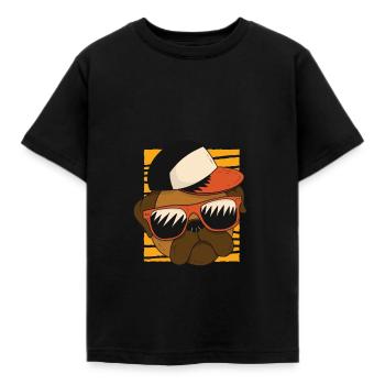 Cool Swag Bulldog - T-shirt Enfant - noir - Devant - AI Model Kid Female (0cm)