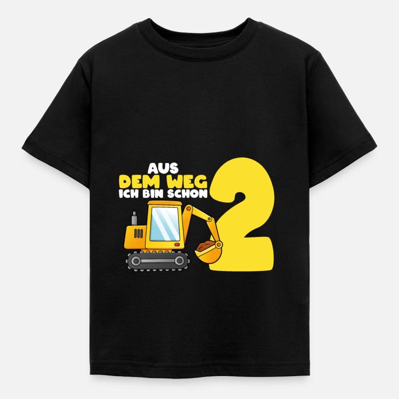 Aus dem Weg ich bin schon 2, Geschenkidee - Kinder T-Shirt - Schwarz