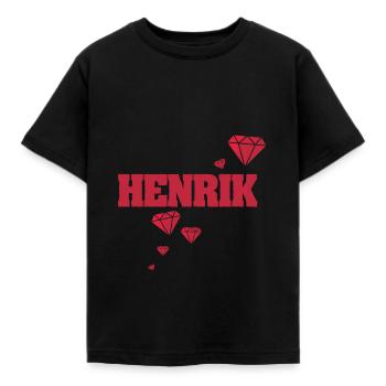 Geschenk für Henrik - Kinder T-Shirt - Schwarz - Vorne - AI Model Kid Female (0cm)