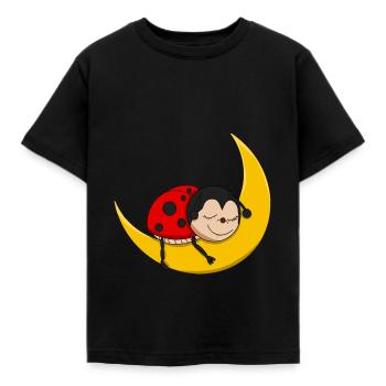 Coccinelle - Bonne nuit - T-shirt Enfant - noir - Devant - AI Model Kid Female (0cm)