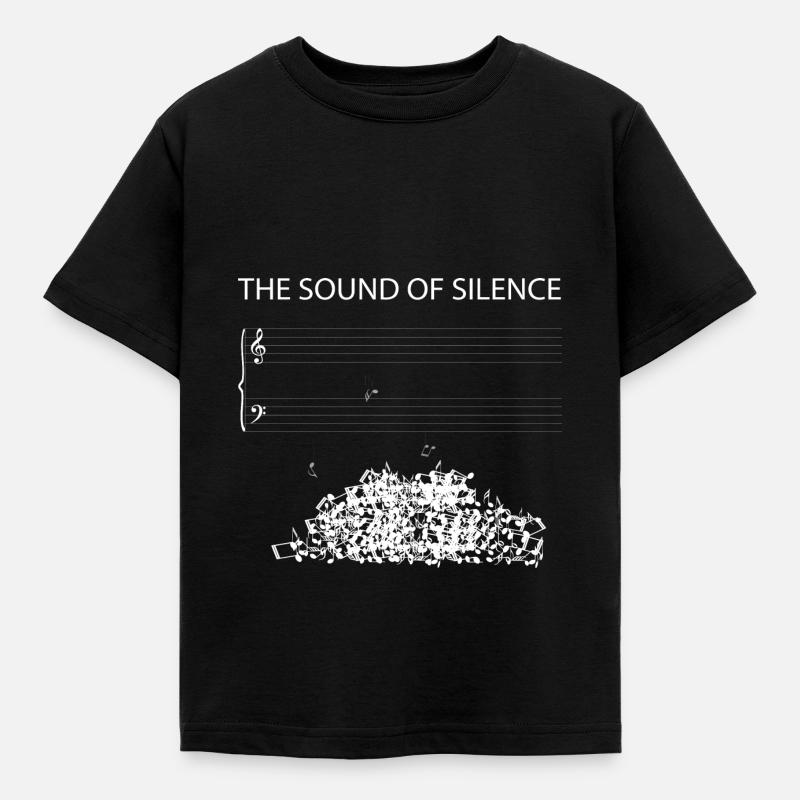 Drôle de note concevoir le son du silence - T-shirt Enfant - noir