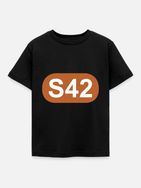 S-Bahn Berlin S42 - Kinder T-Shirt - Schwarz