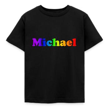 Michael - Kids' T-Shirt - black - Front - AI Model Kid Female (0cm)