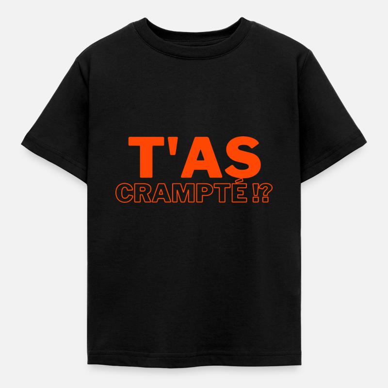 T'as crampté ? D2 - T-shirt Enfant - noir