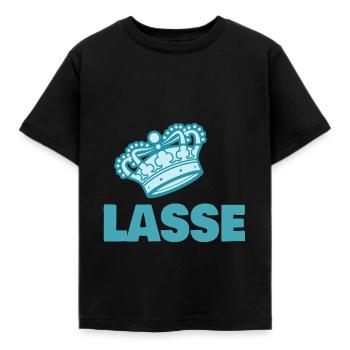 Lasse - Kinder T-Shirt - Schwarz - Vorne - AI Model Kid Female (0cm)