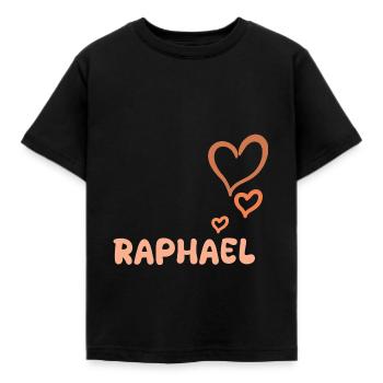 Gift for Raphael - Kids' T-Shirt - black - Front - AI Model Kid Female (0cm)