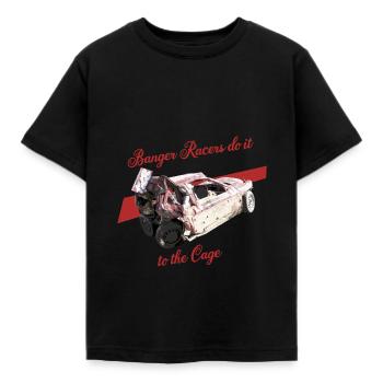 Banger Racer machen es mit dem Käfig - Kinder T-Shirt - Schwarz - Vorne - AI Model Kid Female (0cm)