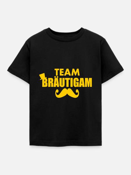 Team bräutigam - Kinder T-Shirt - Schwarz