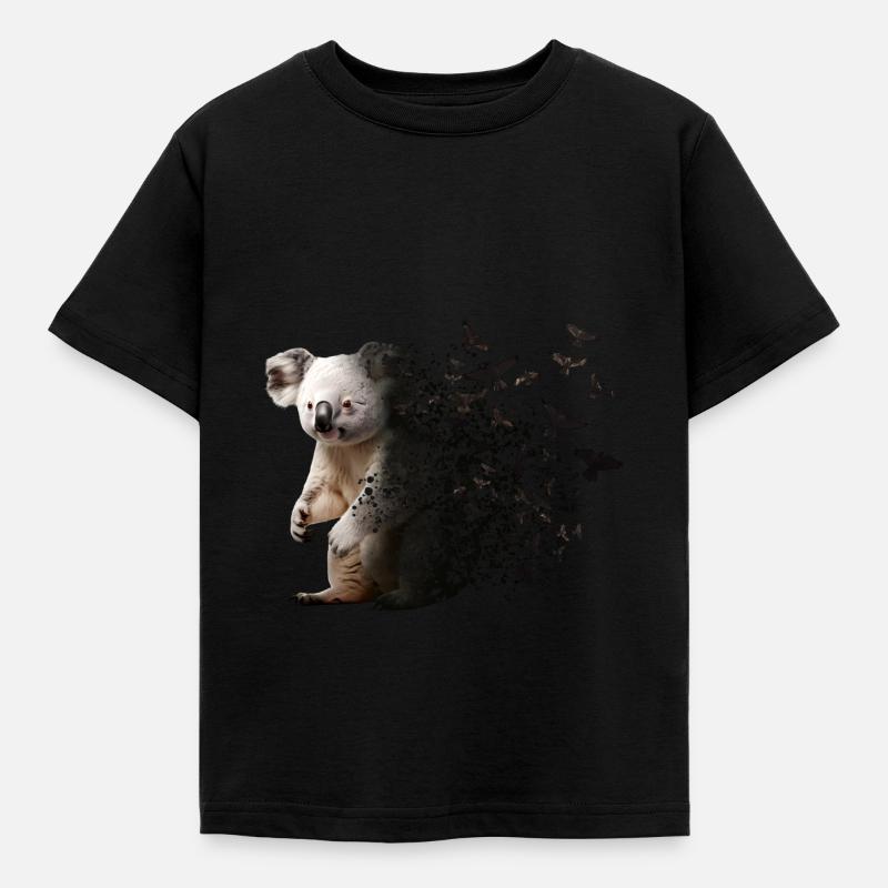 Koala - Kinder T-Shirt - Schwarz