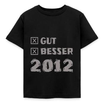 Good 2012 - Kids' T-Shirt - black - Front - AI Model Kid Female (0cm)
