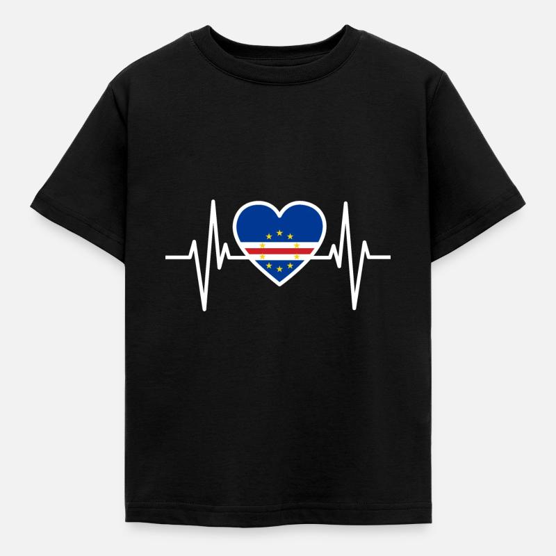 Cap-Vert Cape Verde Cabo Verde Cadeau De Drapeau - T-shirt Enfant - noir