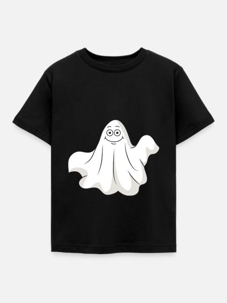 Halloween Geist Gespenst - Kinder T-Shirt - Schwarz