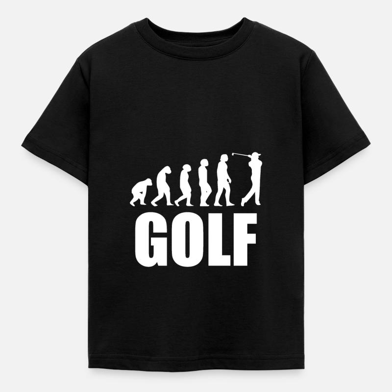 Golf Evolution Gift Golfer Retraité - T-shirt Enfant - noir