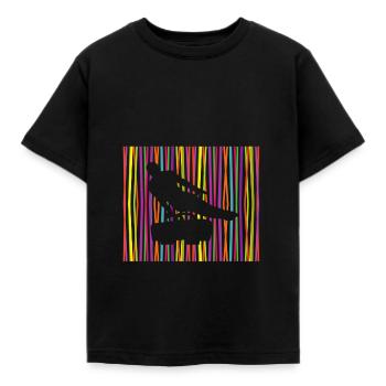 Turnen ist bunt - Kinder T-Shirt - Schwarz - Vorne - AI Model Kid Female (0cm)