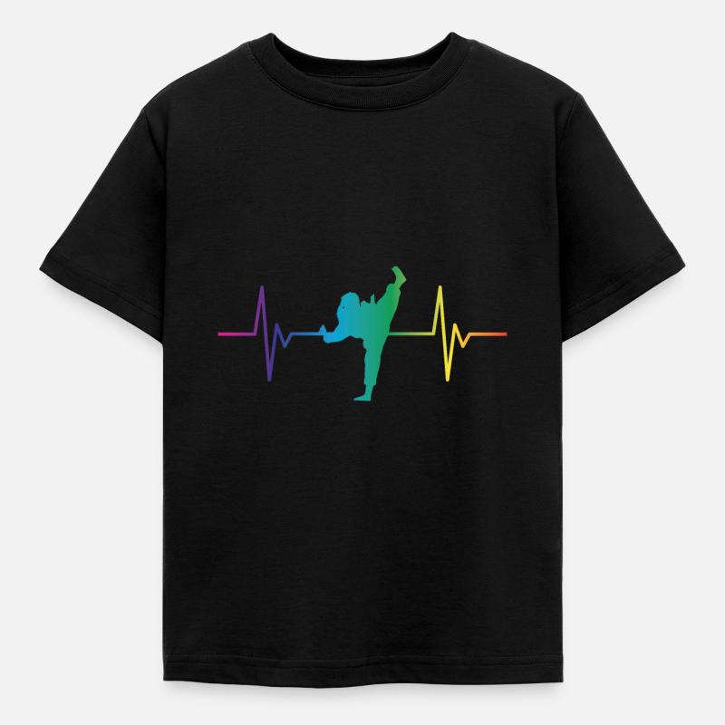 Karate Mädchen - Kinder T-Shirt - Schwarz