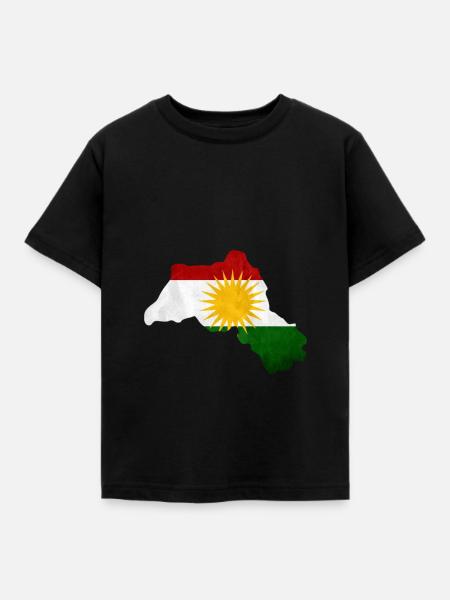 Kurdistan - Kinder T-Shirt - Schwarz