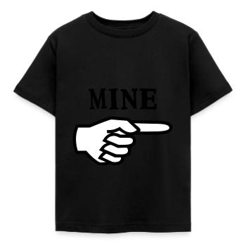 Mein - Hand Finger - Kinder T-Shirt - Schwarz - Vorne - AI Model Kid Female (0cm)