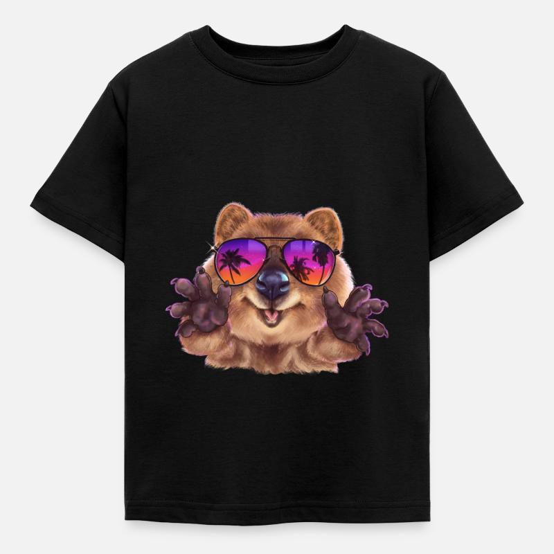 Cool Quokka - T-shirt Enfant - noir