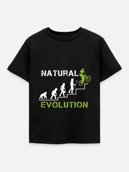 DownHill Evolution - Kinder T-Shirt - Schwarz