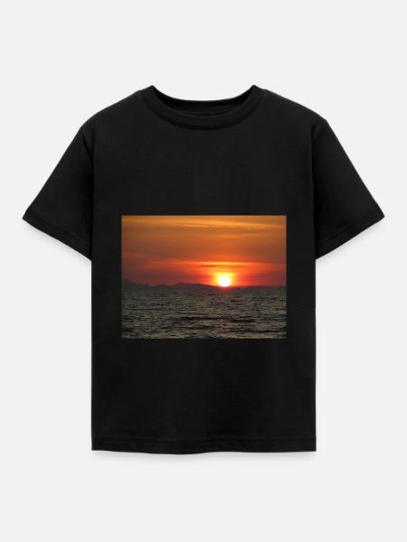Sunset - Kinder T-Shirt - Schwarz