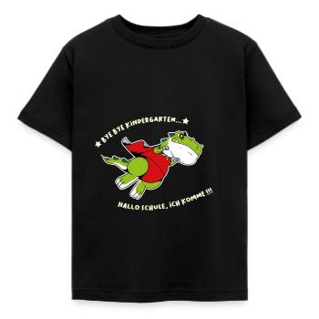 Dino Kindergarten Schule - Kinder T-Shirt - Schwarz - Vorne - AI Model Kid Female (0cm)