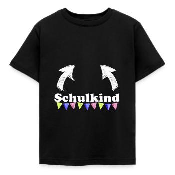 Schulkind personalisierbar Einschulung Schule 1. - Kinder T-Shirt - Schwarz - Vorne - AI Model Kid Female (0cm)