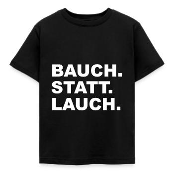 Bauch statt Lauch - Kinder T-Shirt - Schwarz - Vorne - AI Model Kid Female (0cm)