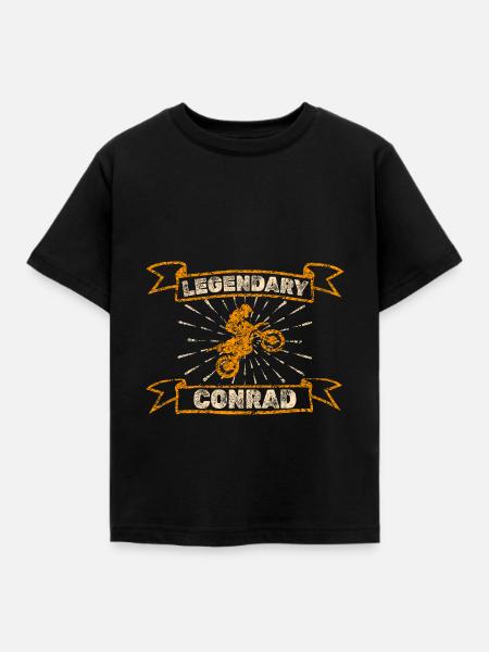 Geschenk für Conrad - Kinder T-Shirt - Schwarz