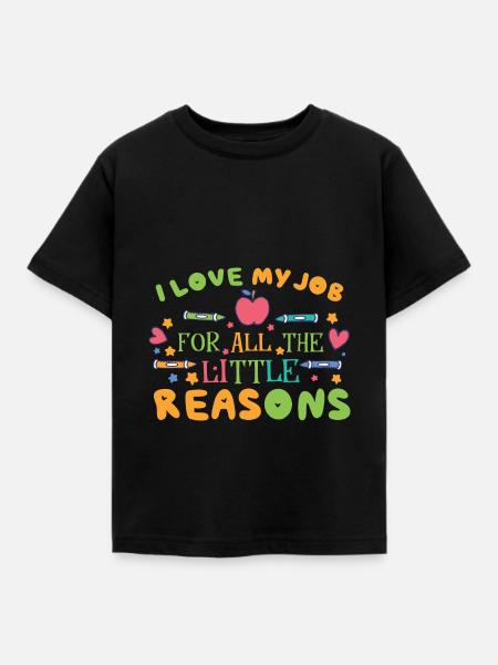 Montessori unterrichten - Kinder T-Shirt - Schwarz